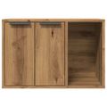 vidaXL Uzavretý box na stelivo dub artisan 60x40x40cm kompozitné drevo