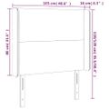 vidaXL Čelo postele so záhybmi hnedé 103x16x118/128 cm umelá koža