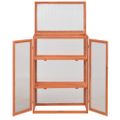 vidaXL Skleník, drevo 75x47x109 cm