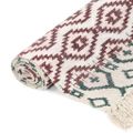 vidaXL Ručne tkaný koberec Kilim bavlna 160x230 cm potlač farebný
