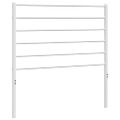 vidaXL Kovové náhradné čelo postele biele 80 cm