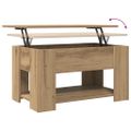 vidaXL Konferenčný stolík Artisan Dub 79x49x41 cm Upravené drevo