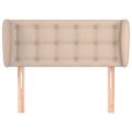 vidaXL Čelo postele so záhybmi kapučínové 83x23x78/88 cm umelá koža
