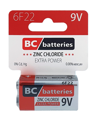 BC 6F22 Extra Power Zinkochloridová 9V/1ks