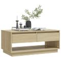 vidaXL Konferenčný stolík, dub sonoma 102,5x55x44 cm, kompozitné drevo