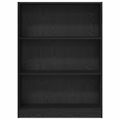 vidaXL Regál na knihy 80 x 24 x 109 cm Kompozitné drevo Čierny dub