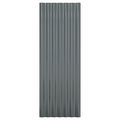 vidaXL Strešné panely 12 ks pozinkovaná oceľ antracitové 100x36 cm