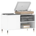 vidaXL Skrinka na platne biela 85x38x48 cm kompozitné drevo