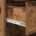 vidaXL Highboard Staré drevo 50 x 42,5 x 185 cm Kompozitné drevo
