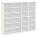 vidaXL CD Skrinka 2 ks Biela 60 x 17 x 92 cm Kompozitné drevo