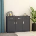vidaXL Komoda, sivá 110x30x75 cm, kompozitné drevo