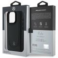 Puzdro Mercedes pre iPhone 16 Pro Max 6,9" MEHCP16XARMBK Tvrdé puzdro Koža Urban čierna
