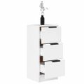 vidaXL Komody 2 ks biele 30x30x70 cm spracované drevo
