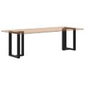vidaXL Nohy k jedálenskému stolu v tvare T, 2 ks, čierne, 60x35x(72-73) cm, oceľ