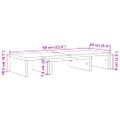 vidaXL Stojan na monitor čierny 60x24x10,5cm kompozitné drevo