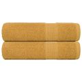 vidaXL Osušky do kúpeľne FROGN 2 ks zlaté 100x150 cm 360 g/m²