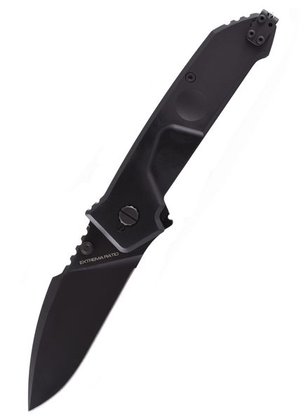 Extrema Ratio 04.1000.0133/BLK MF1 Black vreckový taktický nôž 9 cm, celočierny, hliník