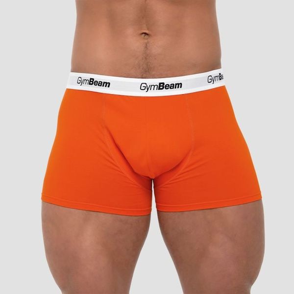 Pánske boxerky Essentials 3Pack Orange - GymBeam, veľkosť XXL, veľkosť oblečenia XXL