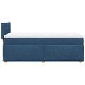 vidaXL Boxspring posteľ s matracom modrá 100x200 cm látka