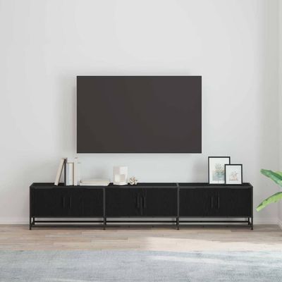 vidaXL TV jednotky 2 pcs Čierny dub 210 x 35 x 41 cm Kompozitné drevo