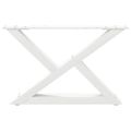 vidaXL Nohy konferenčného stolíka 2 ks biele 50x(30-31,3) cm oceľové