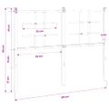 vidaXL Kovové náhradné čelo postele biele 120 cm