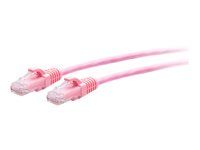 Pink - Patch kábel - RJ-45 (M) na RJ-45 (M) - 30,5 cm - 4,8 mm - UTP - CAT 6a - lisovaný, prevedenie bez hrbolčekov - ružová