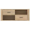 vidaXL TV skrinka dub sonoma 100x35x40 cm spracované drevo