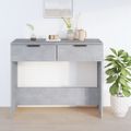 vidaXL Konzolový stolík betónovo sivý 90x36x75 cm spracované drevo