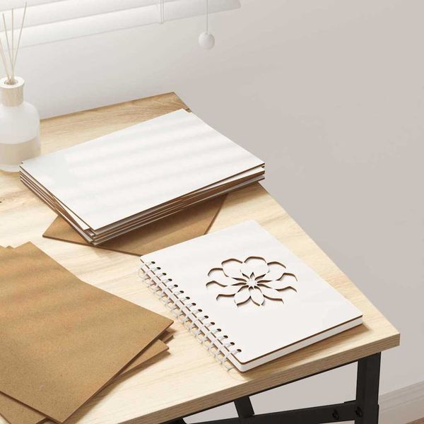 vidaXL Dekoračné panely 50 pcs Biela 21 x 30 x 0,27 cm