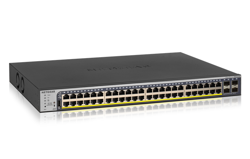 NETGEAR 48-Port Gigabit PoE+ (380W) SmartManaged Pro Switch with 4 SFP Ports