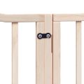vidaXL Brána pre psa s dverami sklad. 12 panelov 960 cm topoľové drevo