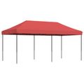 vidaXL Párty stan 292 x 580 x 315 cm Vínovo červená Oxfordská látka