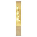 LED dekorácia drevená – anjel, 13 cm, 2x AAA, vnútorne, teplá biela, časovač