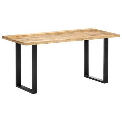 vidaXL Jedálenský stôl 160x80x75 cm, mangový masív