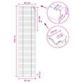 vidaXL Žalúzia Tmavohnedá 65 x 250 cm 35 mm Masívne Paulownia drevo