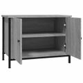 vidaXL TV skrinka s dvierkami sivá sonoma 60x35x45 cm spracované drevo