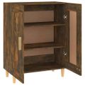 vidaXL Komoda dymový dub 69,5x34x90 cm spracované drevo
