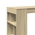 vidaXL Barový stôl s policami dub sonoma 102x50x103,5 cm kompoz. drevo