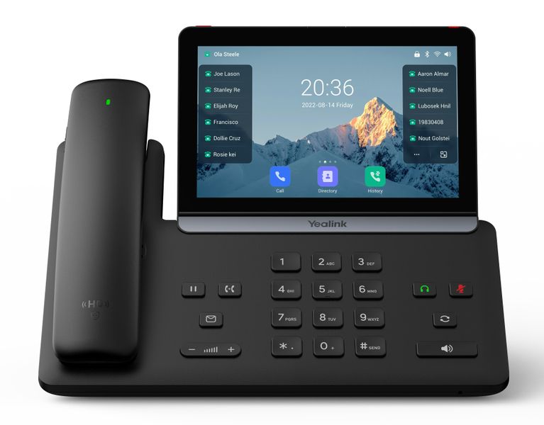 Yealink SIP-T88W Pro SIP telefón, PoE, 7'' bar. LCD, GigE, 16 SIP účtov, BT slúchadlo, Wi-Fi 6