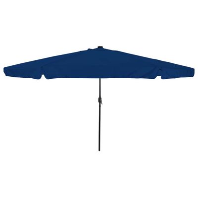 vidaXL Záhradný slnečník 395 x 395 x 245 cm Polyester Okrúhly Azurblue