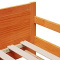 vidaXL Rám postele s predĺžiteľným matracom Hnedá 80 x 200 cm