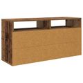 vidaXL Nízka skriňa so zásuvkou Staré drevo 87 x 27,5 x 43 cm