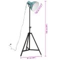 vidaXL Podlahová lampa 25 W šmuhovaná modrá 61x61x90/150 cm E27