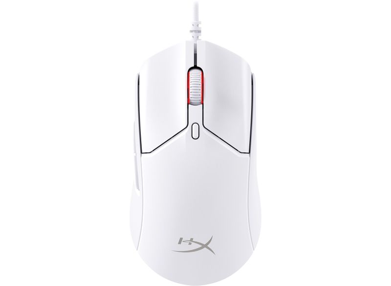 HyperX Pulsefire Haste 2/Herná/Optická/Pre pravákov/26 000 DPI/Drôtové USB-A/Biela
