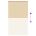 vidaXL Roleta Zatemnenie Béžová 125x210 cm Šírka látky 121,6 cm