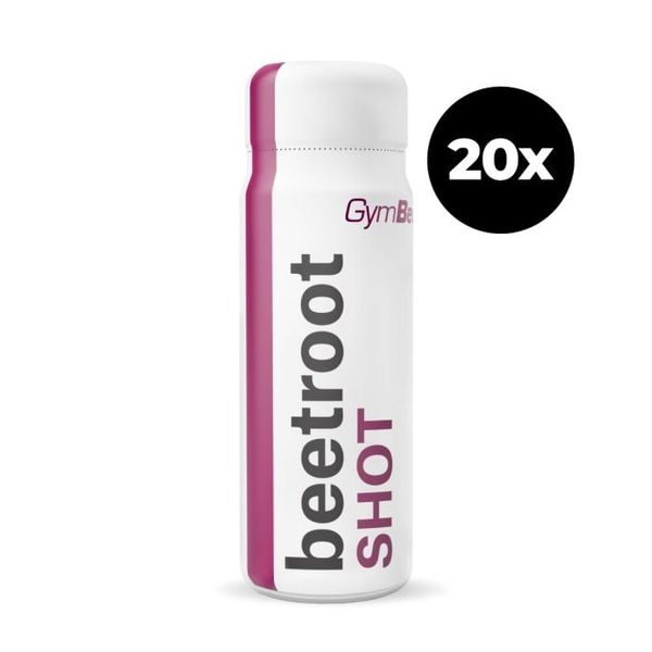 Beetroot shot - GymBeam, 20 x 60 ml