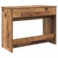 vidaXL Kozmetický stôl so zásuvkou Staré drevo 100 x 45 x 76 cm