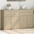 vidaXL Komody 2 ks dub sonoma 60x31x70 cm kompozitné drevo