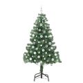 vidaXL Vianočný stromček Zelená 180 cm PVC